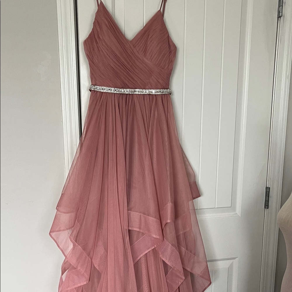 Elegant Pink Evening Gown